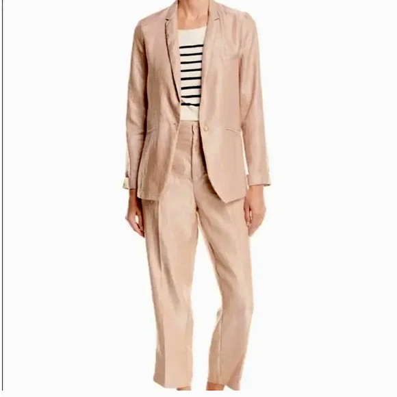 Forte_Forte Iridescent Satin Linen Trousers - Picture 7 of 7